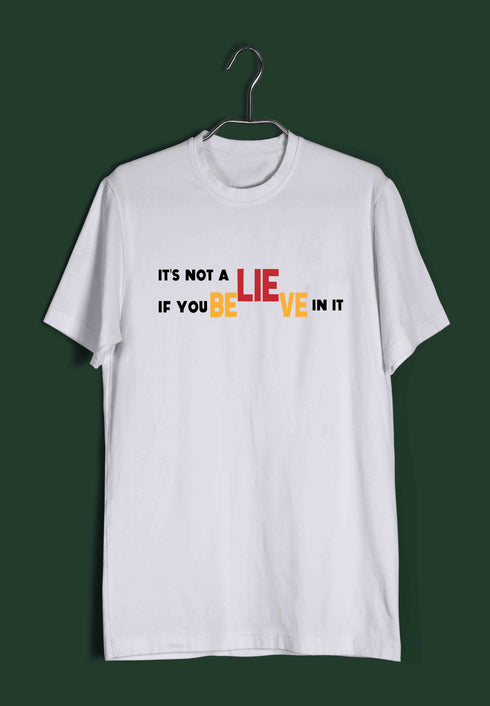 4 Wordplay Believe TV Series The Classics Casual Graphic Printed T-Shirt for Men